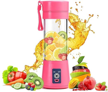 6 Blade Usb Juicer Bottle-Portable Usb Juicer Electric Usb Juice Maker Mixer Bottle Blender Grinder Mixer,6 Blades Rechargeable Bottle, Shake Fruit & Vegetable, Juice Blender, Grinder