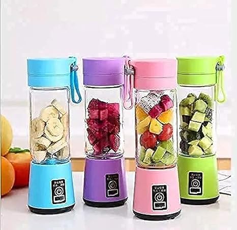 6 Blade Usb Juicer Bottle-Portable Usb Juicer Electric Usb Juice Maker Mixer Bottle Blender Grinder Mixer,6 Blades Rechargeable Bottle, Shake Fruit & Vegetable, Juice Blender, Grinder