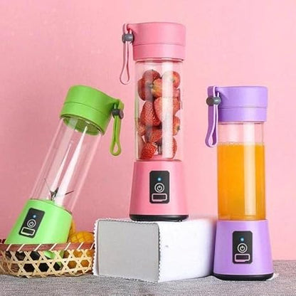 6 Blade Usb Juicer Bottle-Portable Usb Juicer Electric Usb Juice Maker Mixer Bottle Blender Grinder Mixer,6 Blades Rechargeable Bottle, Shake Fruit & Vegetable, Juice Blender, Grinder